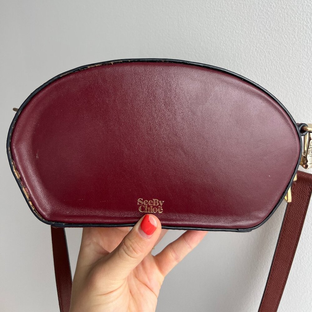 See by Chloe Red Leather Crossbody Bag